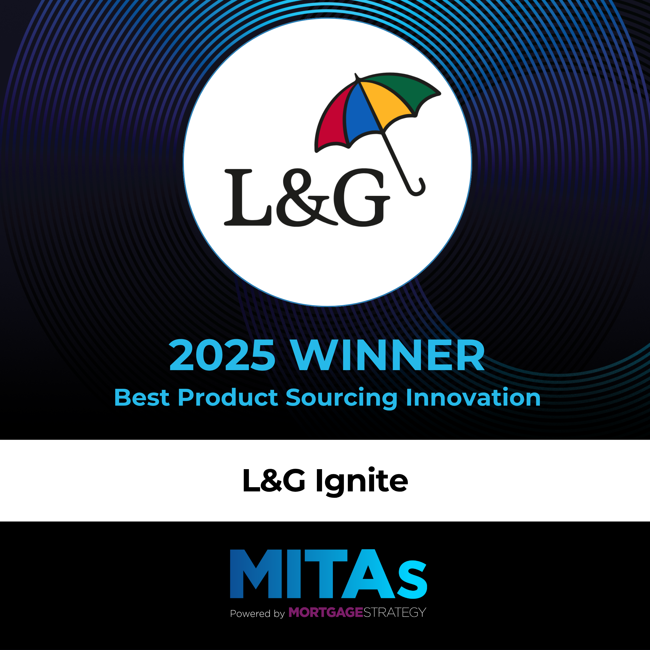 Mortgage Innovation & Technology Awards 2025 - Best Product Sourcing Innovation winner
